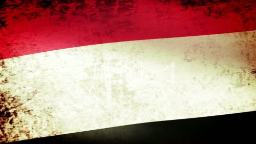 6--1837612-Yemen Flag Waving, grunge look