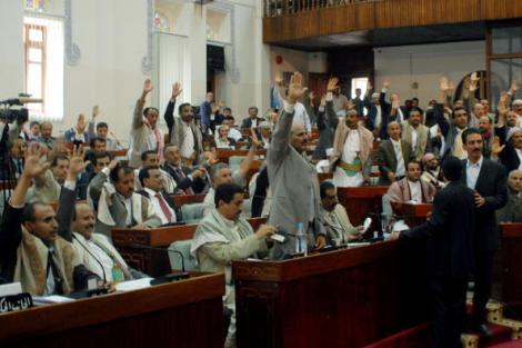 Lawmakers at the Yemeni house of represe